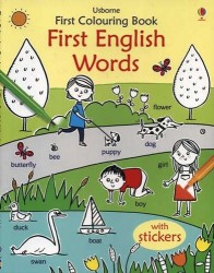 First Colouring Book First English Words (+ steakers)