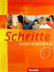 Deutsch als Fremdsprache. Kursbuch + Arbeitsbuch. Schritte 4 international + CD