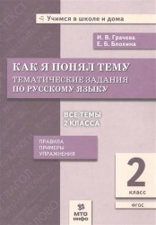 Как я понял тему. 2 кл. Тем. зад. по русскому языку.Правила.Примеры.Упражнения.(ФГОС).