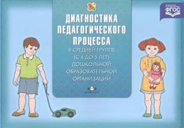 Диагностика педагогического процесса в средней группе (с 4 до 5 лет) дошкольной образовательной организации