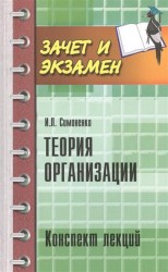 Теория организации. Конспект лекций