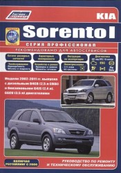 Kia SORENTO I. Модели 2002-2011 гг. выпуска с дизельным D4CB (2,5 л. CRDi) и бензиновыми G4JS (2,4 л.), G6CU(3,5 л.) двигателями. Включая рестайлинг 2006 года. Руководство по ремонту и техническому обслуживанию (+полезные ссылки)