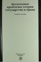 Актуальные проблемы теории государства и права. Учебное пособие