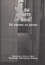 "Что вы делаете со мной!" как подводили под расстрел. Документы о жизни и гибели Владимира Николаевича Кашина