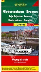 Lower Saxony and Bremen: Road Map and Leisure Map