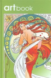Записная книга-раскраска Artbook Ар-нуво (зеленая)
