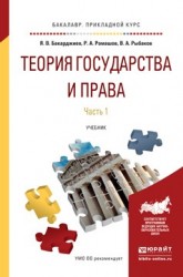 Теория государства и права. Учебник для прикладного бакалавриата. В 2 частях. Часть 1