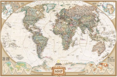 Карта мира под старину (NG) А0