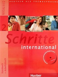 Deutsch als Fremdsprache. Kursbuch + Arbeitsbuch. Schritte 2 international + CD