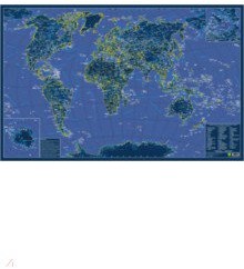 Карта мира. Светящаяся в темноте (в подарочном тубусе)
