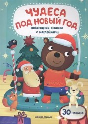 Чудеса под Новый год. книжка с наклейками