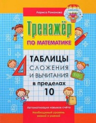 Таблицы сложения и вычитания в пределах 10