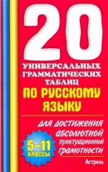 20 универсальных грамматических таблиц по русскому языку для достижения абсолютной пунктуационной грамотности. 5-11 классы