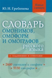 Словарь омонимов, омоформ и омографов русского языка
